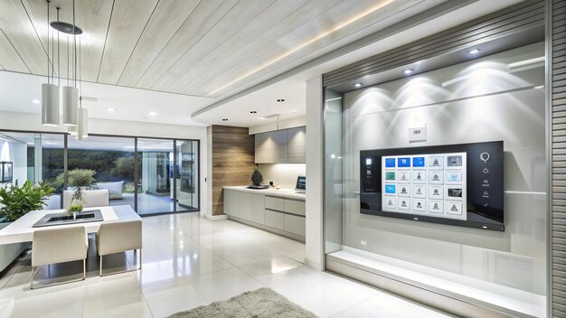 How can you seamlessly integrate smart technology into your living room decor?