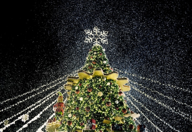Creating Magical Public Spaces with Giant Artificial Christmas Trees